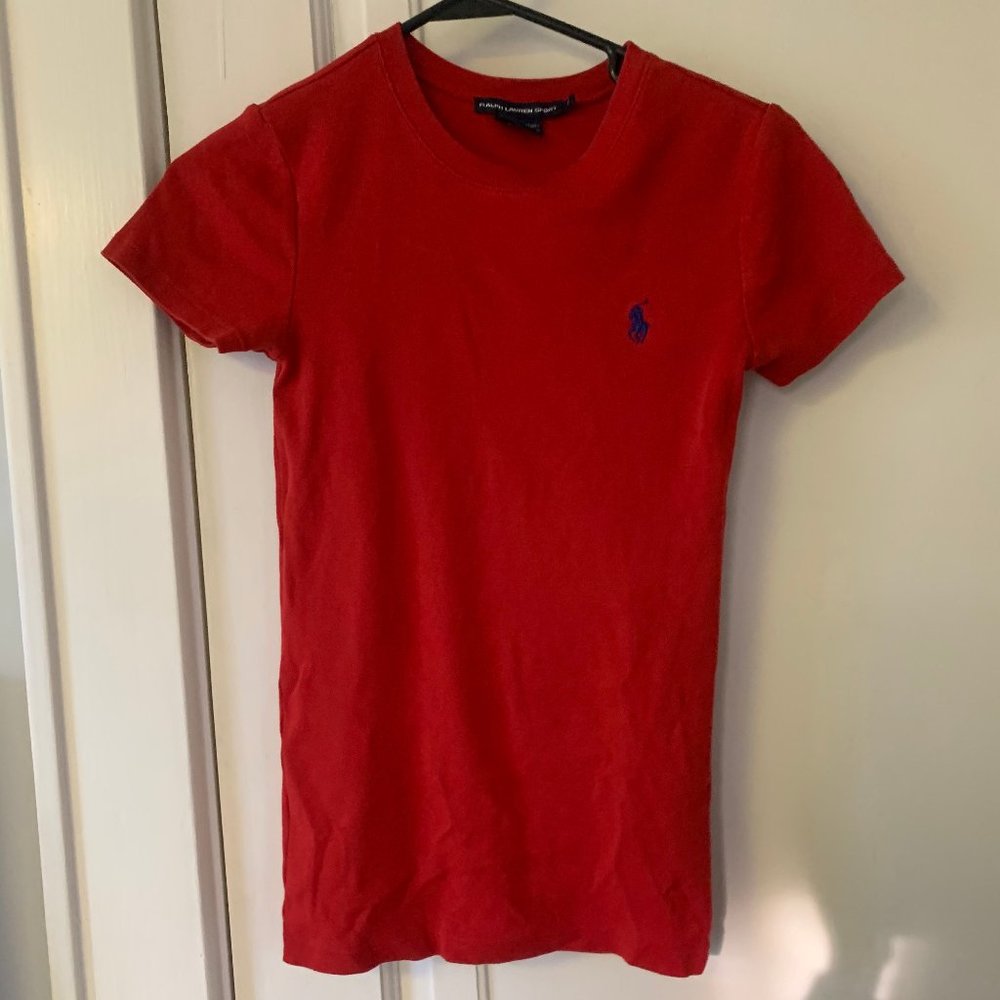 ralph lauren polo tshirt red